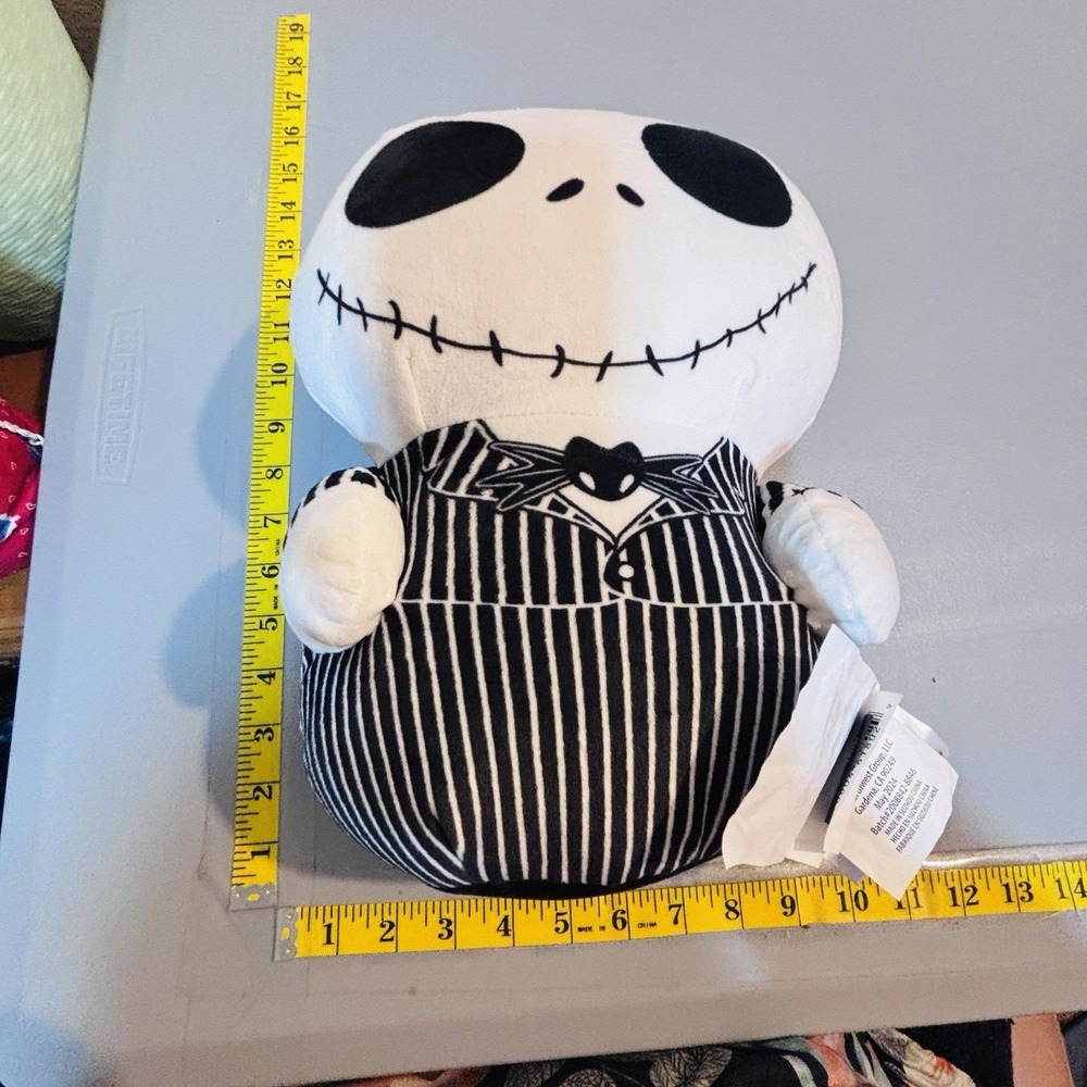 Jack Skellington Plush Pillow Nightmare Before Christmas Soft Toy Kids Squishy - Picture 2 of 13